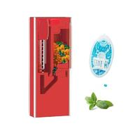 Boîte de capsule de filtre de cigarette portative simple Conteneur de stockage de capsules de menthol de perles éclatantes mélangées, filtre de cigarette de capsule de bricolage (Mint, Red)