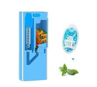Boîte de capsule de filtre de cigarette portative simple Conteneur de stockage de capsules de menthol de perles éclatantes mélangées, filtre de cigarette de capsule de bricolage (Mint, Blue)