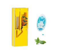 Boîte de capsule de filtre de cigarette portative simple Conteneur de stockage de capsules de menthol de perles éclatantes mélangées, filtre de cigarette de capsule de bricolage (Mint, Yellow)