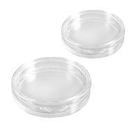Boîte de capsules de pièces de monnaie rondes transparentes en plastique, petites boîtes de 20 pièces, 24mm et 26mm