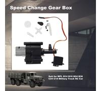 Boîte De Changement De Vitesse Avec Servo Moteur, Pour Wpl B14 B16 B24 B36 C24 C14 2.4g Rc, Pièces De Camions Rc Militaires