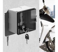 Boîte de chargement de véhicule électrique avec serrure - Construction étanche pour une protection électrique extérieure fiable (blanc)