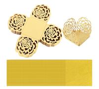 Boîte De Chocolat 50 Pièces, Papier D'Emballage 100 Pièces, Décoration De Dessert Doré, Mini Boîte De Décoration, Accessoires De Dessert Faits Maison, Décoration De Fête