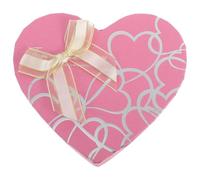 Boîte de Chocolat Cœur à 10 Compartiments en Papier Rose | Coffret Élégant et Romantique, Emballage Prêt à Offrir, pour Confiseries, Faveurs de Mariage, Fête