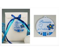 Boite de Chocolat Parrain je t'adore - Cadeau Baptême, Noël…