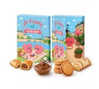 Boîte de Chocolats à Offrir - Cadeau pour Petite Amie, Copain ou Couple avec Message Personnalisé - Kinder Bueno et Nutella - Cadeau d'Anniversaire Original, Saint-Valentin et Occasions Spéciales