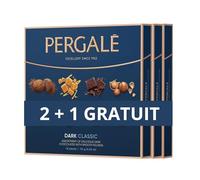 Boîte de chocolats, chocolat à offrir Pergalé 113 g - Saveurs : Noisettes, Truffe, Chocolat et caramel - 16 unités.
