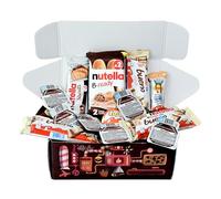 Boîte de chocolats I Coffret cadeau original pour anniversaires, Noël, enfants, amoureux - Kinder Bueno, Happy Hippo, Kinder Joy, Nutella B-ready, NUTELLA biscuits - Coffret chocolat a offrir original