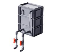 Boîte de circulation d'eau pour filtres d'aquarium Boîtier de filtration externe for aquarium, 2/3 niveaux, for aquariums et bassins, plusieurs tailles(11.81x7.87x13.39in/30x20x34CM)