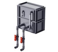 Boîte de circulation d'eau pour filtres d'aquarium Boîtier de filtration externe for aquarium, 2/3 niveaux, for aquariums et bassins, plusieurs tailles(11.81x7.87x9.06in/30x20x23CM)