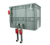 Boîte de circulation d'eau pour filtres d'aquarium Boîtier de filtration externe for aquarium, 2 à 4 niveaux, for bassins, aquariums, rouge, plusieurs tailles(23.62x15.75x17.72in/60x40x45CM)