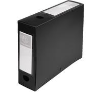 Boîte de classement à pression - EXACOMPTA - 59831E - Pack 10 - Dos 80 mm - Polypropylène - Noir