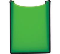 Boîte De Classement A4 - Cartable Vert Transparent - Ouverture Sur Le Dessus - En Plastique - Pour Classeurs Rapides, Livres, Cahiers Scolaires, Blocs Et Documents - Porte-Documents Solide