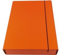 Boîte de classement avec élastique orange