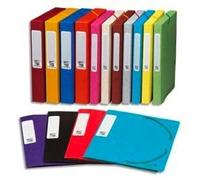 Boîte de classement Cartobox - Cartorel - Chemise 3 rabats et élastique - Jaune