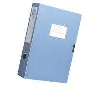 Boîte de classement de capacité avec fenêtre, Blue | Boîte de rangement de documents en plastique étanche avec fenêtre d ' étiquette transparente pour la gestion des