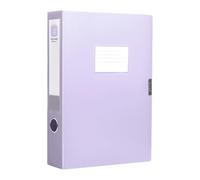 Boîte de classement de capacité avec fenêtre, Purple | Boîte de rangement de documents en plastique étanche avec fenêtre d ' étiquette transparente pour la gestion des