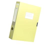 Boîte de classement de capacité avec fenêtre, Yellow | Boîte de rangement de documents en plastique étanche avec fenêtre d ' étiquette transparente pour la gestion des
