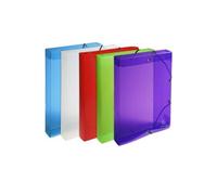 Boite de classement exabox dos 40mm polypropylene crystal colours