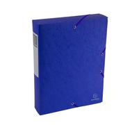 Boite de classement Exabox Dos 60mm Carte lustrée Scotten - A4 - Bleu