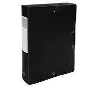 Boite de classement exacompta polypro opaque fernmeture par elastique dos de 60 mm 24x32 cm coloris noir