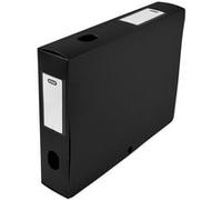 Oxford Boîte grande capacité Memphis 24x32 cm, dos 80 mm, bouton-pression, polypro noir