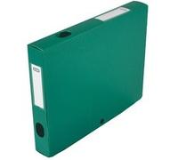 Boîte de classement polypro ELBA dos 4cm fermeture clip vert Vert G