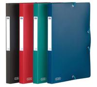 Boite De Classement Pp 7/10 Dos25mm Elastique + Etiquette Bleu