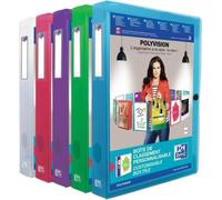Boîte de collecte ELBA POLYVISION, A4, PP, hauteur de pliage : 40 mm, assortie