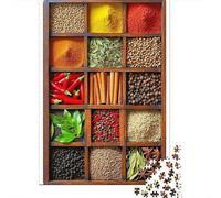 Boîte de Collection d'épices 1000 Pièces Carton Extra Épais Puzzle Premium pour Adultes Difficile Défiant Jeu Le 70x50cm/1000pcs