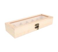 Boîte de Collection en Bois à 12 Compartiments pour Pierres et Roches