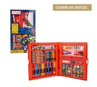 Boîte De Coloriages Marvel - Inclut Des Feutres Et Crayons De Couleur - Aquarelles Et Autocollants - Avec R-Gle Pour Des Traits De
