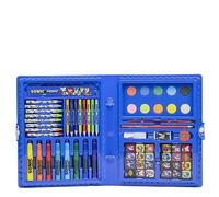 Boîte de Coloriages Sonic - Inclut des Feutres et Crayons de couleur, Aquarelles et Autocollants - avec Règle pour des Traits de Précision - Produit Original Conçu en Espagne