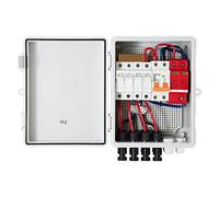 Boîte de combinaison PV 4 cordes 6 IP65 disjoncteur Protection contre la foudre étanche for système panneaux solaires à grille marche/arrêt,Stabilité élevée(4 String)