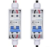 Boîte de combinaison solaire avec boîte de jonction et interrupteur de disjoncteur AC, étanchéité IP65 pour classe de protection 65, convient pour les applications d'énergie solaire CC 1000 V (20 A)