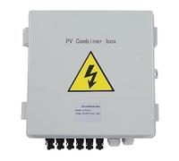 Boîte de combinaison solaire étanche IP67 à 6 cordes avec fusible 15 A, parafoudre 40 KA DC 1000 V pour système solaire RV 12 V 24 V 36 V 48 V DC énergie solaire photovoltaïque