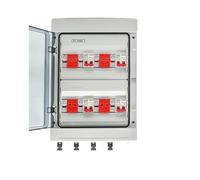 Boîte de combinaison solaire photovoltaïque PV, 500V, 4 entrées et 4 sorties, avec protection contre la foudre, fusible DC SPD, boîte étanche IP65(DC MCB 40A)