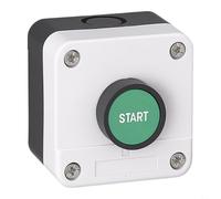 Boîte de commande à bouton-poussoir étanche IP65 - En plastique ABS - En | Diamètre d'encastrement de 22 mm, acier inoxydable pour optique, résistant à la corrosion, durable, aspect