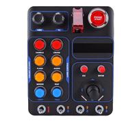Boîte de Commande de Simulation de Course, Console Centrale de Course avec 30 Touches Programmables, 19 Boutons, 7 éclairages RVB pour PC Racing Sim Games V9 GEN2