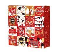 Boîte de compte à rebours 2026 à monter soi-même 16 jours - Calendrier de remise de diplôme universitaire - Pour fête, cérémonie, événement, célébration