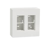 Boite de concentration 4 postes 2x4 modules Unica Blanc Schneider