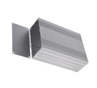 Boîte de confluences en aluminium pour projets électroniques Permanent avec deux cloisons Plusieurs préférences de taille Boîte de mélange en aluminium Circuit Board Defender Case avec vitres Stylo