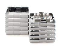 Boîte de connexion 361844 LSA+ extension de boîte de connexion réseau LSA+ assemblage CAT.6 5 pièces argent