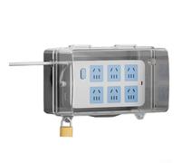 Boîte de connexion électrique d'extérieur robuste et résistante aux intempéries avec 4/8 trous de sortie verrouillable (S transparent)