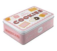 Boîte de conservation à biscuits pâtisseries métal 23 cm boîte de stockage bo...