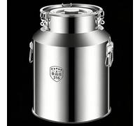 Boîte de conservation alimentaire hermétique et robuste avec robinet, récipient à lait en acier inoxydable 316 avec fermetures à clip, distributeur de boissons vin, eau et céréales (9L)