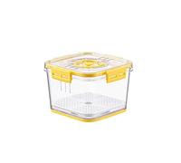 Boîte de conservation alimentaire hermétique pour réfrigérateur - Récipient transparent scellé - Mesure du temps de cuisine - Pour récipients empilables - Organi transparent - Récipient empilable