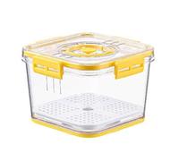 Boîte de conservation alimentaire hermétique pour réfrigérateur - Récipient transparent scellé - Mesure du temps de cuisine - Pour récipients empilables - Organi transparent - Récipient empilable