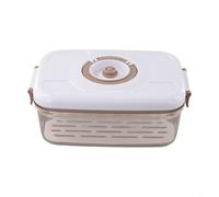 Boîte de conservation alimentaire sous vide avec couvercle anti-fuite, compatible avec pompe à vide, boîte de grande capacité pour garder les aliments frais et protégés de l'humidité et de la