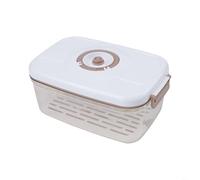 Boîte de conservation alimentaire sous vide avec couvercle anti-fuite, compatible avec pompe à vide, boîte de grande capacité pour garder les aliments frais et protégés de l'humidité et de la